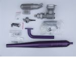 The ASP 46M 2 stroke nitro engine and tuned exhaust bundle package from Just Engines.
